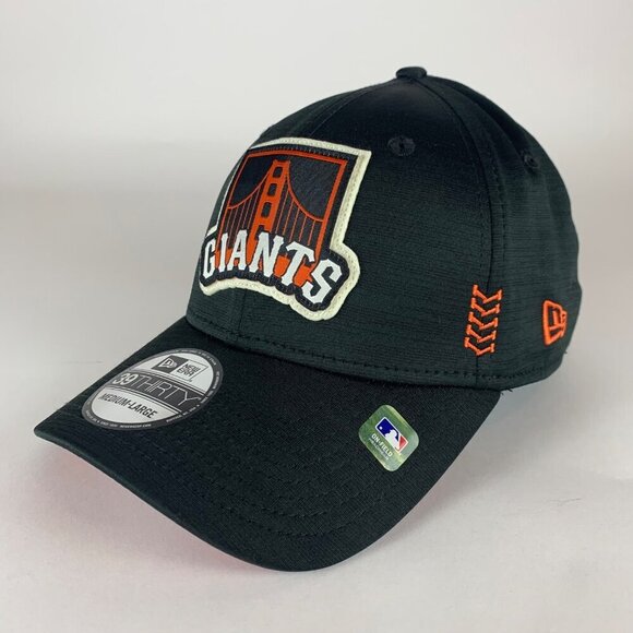 San Francisco Giants MLB Black New Era 39Thirty Stretch Fitted Hat Mens M/L New - Picture 1 of 5